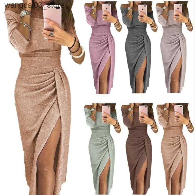 Maternity Dresses Dresses for Women Formal Occasion Party Prom Elegante Off Shoulder Sexy Vestidos Para Mujer Casual Evening Dress Black Clothing L240