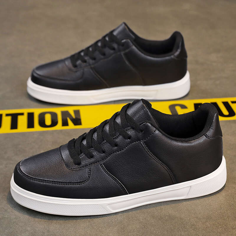 Leather Men White Sneakers Breathable Skateboarding Mens Outdoor Walking Running Couple Casual Shoes Size 36-47