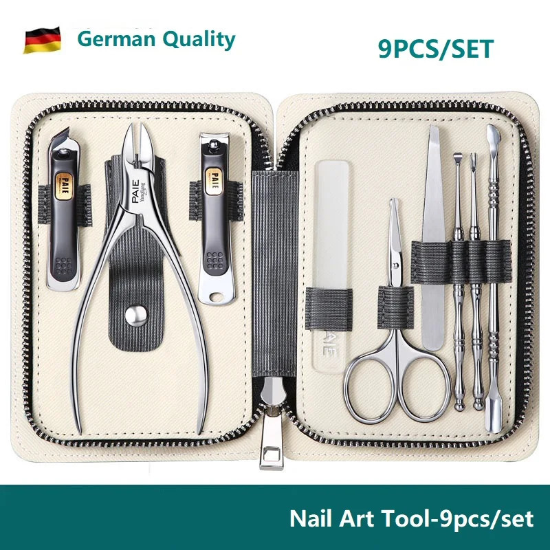 German High Quality Nail Clipper Set Upscale Durable Nail Trimmer Set Portable Home Nail Tool Toenail Thick Nail Clippers 240927