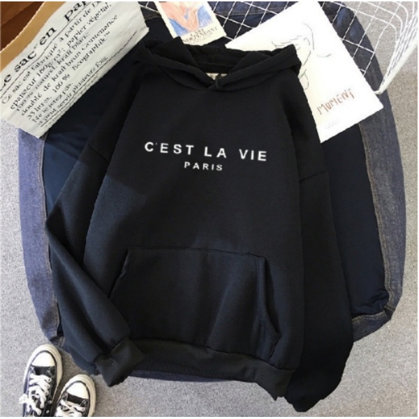 Women's Letter-Printed American Hoodie - Autumn & Winter Puffer Top with Peplum Design