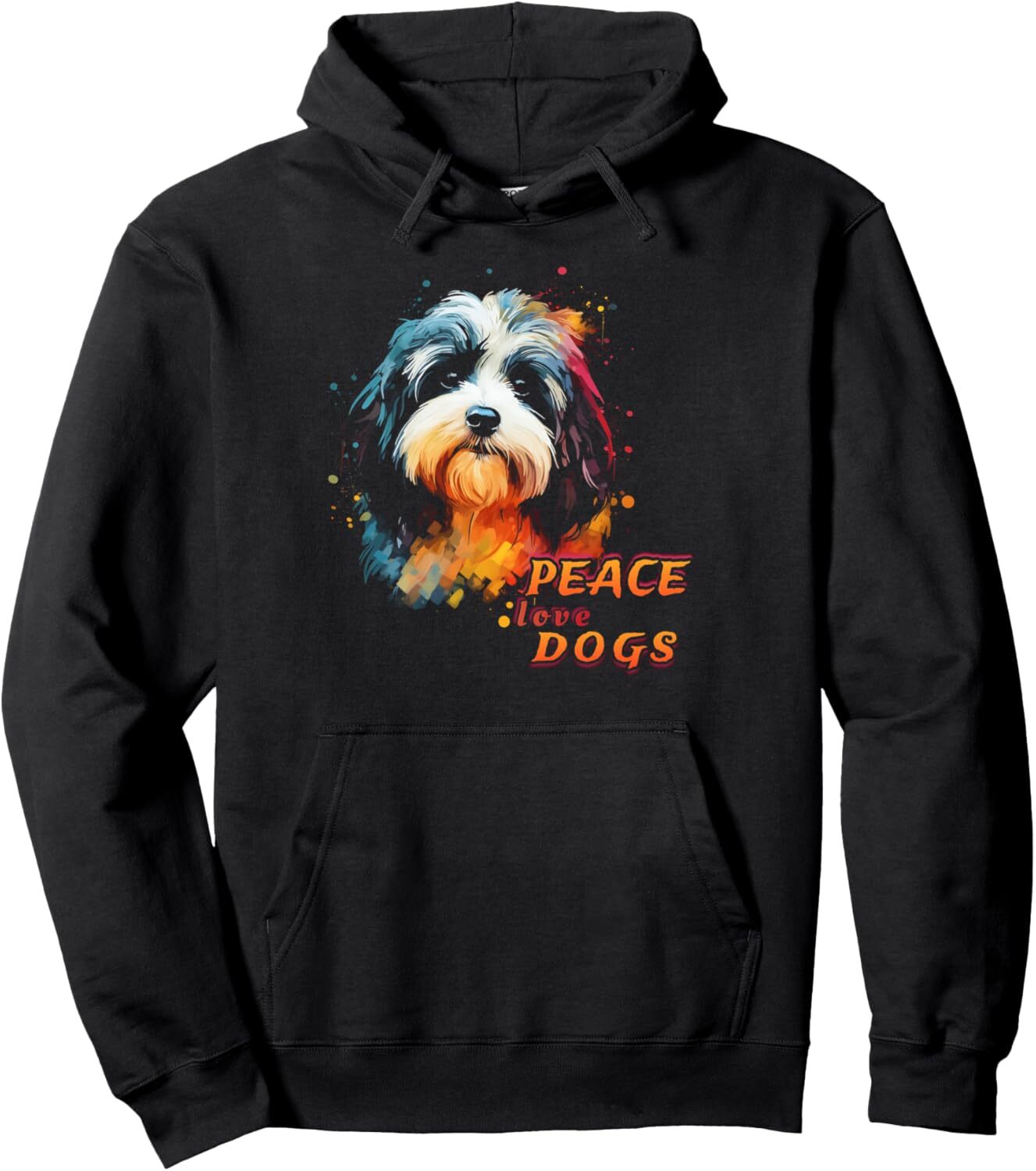 Hoodie for Mens Womens Havanese Dog Peace Love Dogs Owner Gifts Graphic Tees Men Pullover Hoodie Graphic Hoodies sweatshirt Pullover Long Sleeve