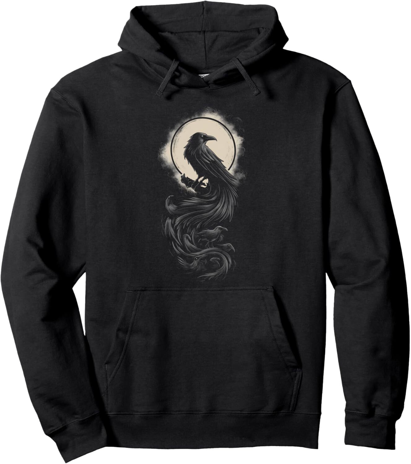 Hoodie for Mens Womens Raven Bird Cool Birdwatching Birder Bird Design Pullover Hoodie Graphic Hoodies sweatshirt Pullover Long Sleeve