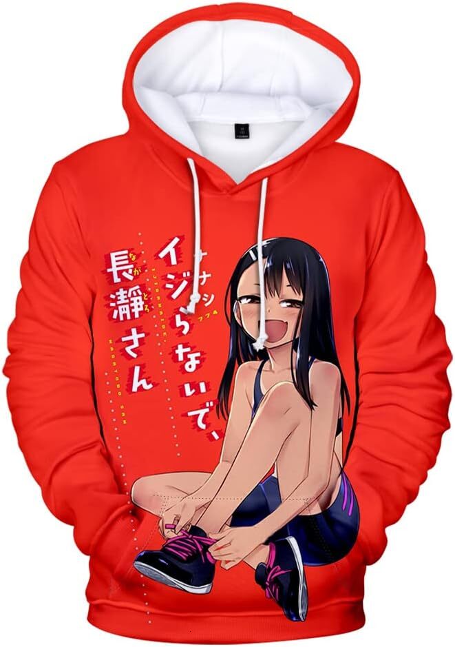 Hoodie for Mens Womens Dont Toy with Me Miss Nagatoro Hoodies Women Men 3D Prints Hooded Sweatshirt Long Sleeve Harajuku Anime Clothes Graphic