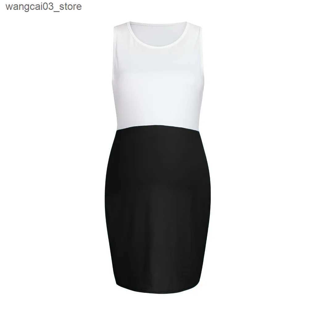 Maternity Dresses Maternity Clothes Premama Straight Sleeveless Dress Summer Pregnant Women O-Neck Hip Wrap Dress Skirt Vestido Pregnancy Clothing L24