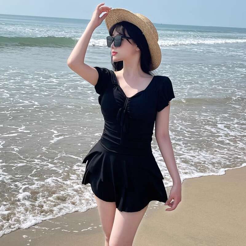 Large Size Jumpsuit For Women 2024, New Belly Covering, Slimming And Conservative, Chubby Mm Vacation Hot Spring Swimming Suit