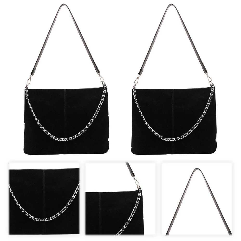 Ladies Suede Shoulder Bag with Inner Pocket Crossbody Purse Zipper Closure Handbag Clutch for Work Travel 241011