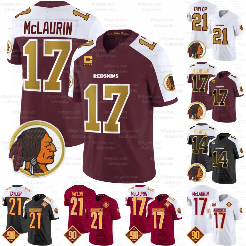 5 Jayden Daniels 2024 Washingto Terry McLaurin Commanders 90th Football Jerseys Emmanuel Forbes Sam Howell Chase Young Jahan Dotson DaRon Payne Jonathan