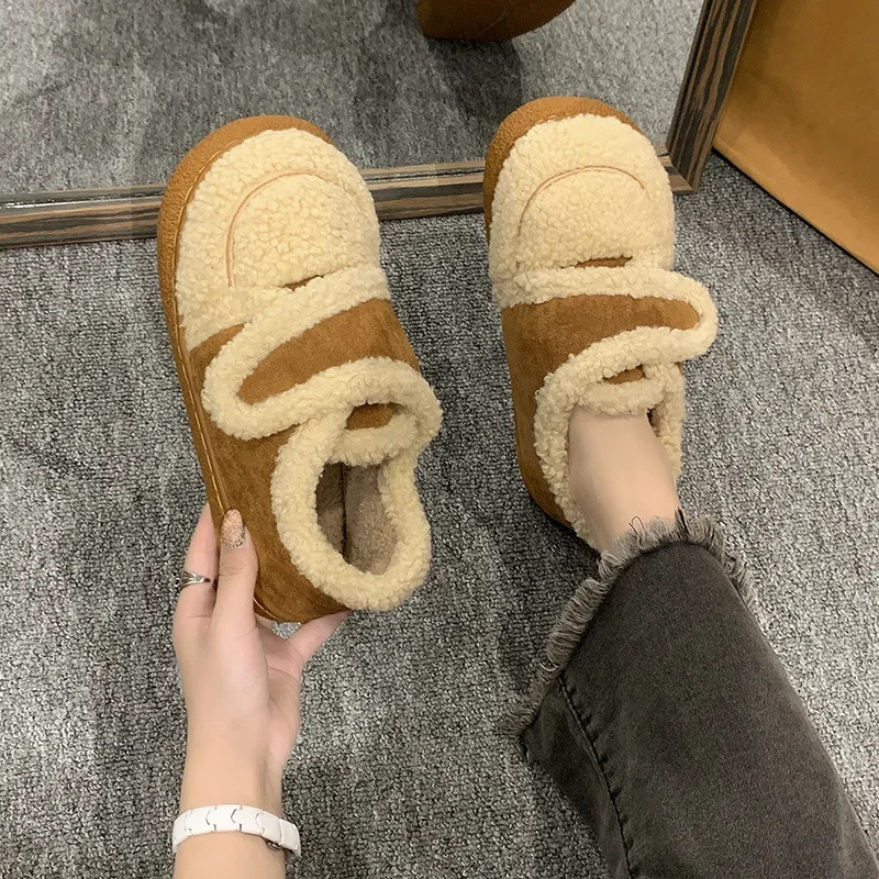 Womens snow boots elegant low boots womens black Lolita Mary Jens round toe winter Gyaru Y2k half season Pu 241007