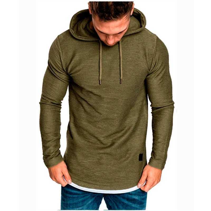 MRMT 2024 Brand New Mens Solid Color Hooded Casual Sports Long-Sleeved T-Shirt Pullover For Male Mens Hoodies Sweatshirts Tops LX241011