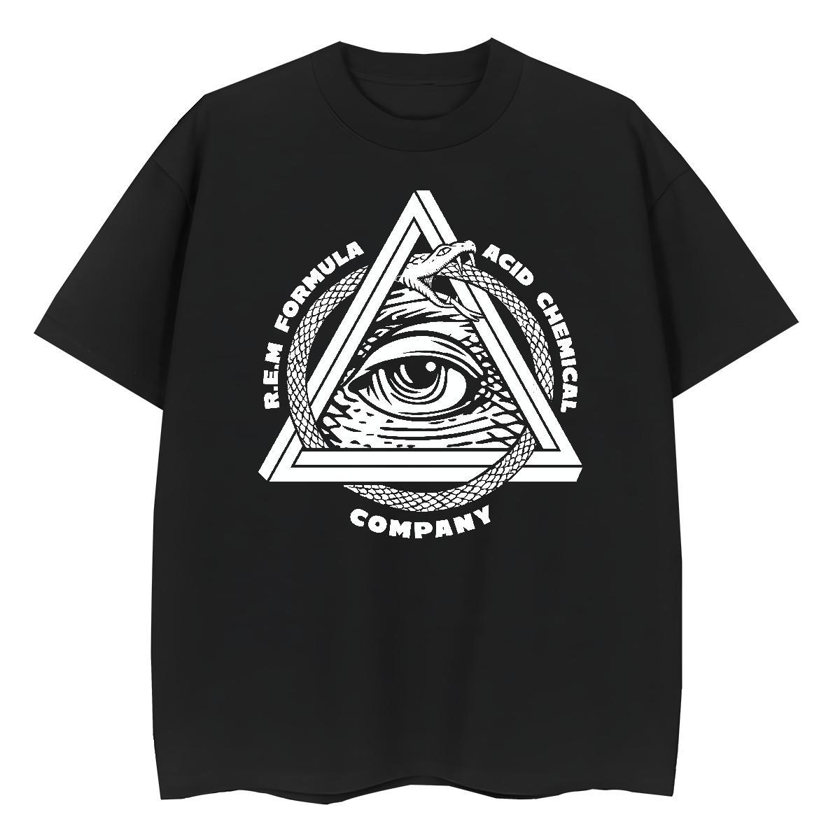 Classic T-Shirts for Women 230g Pure Cotton Comfortable Street Wear eye of the devil Couples T Shirts Designer Black Oversized Top Tees