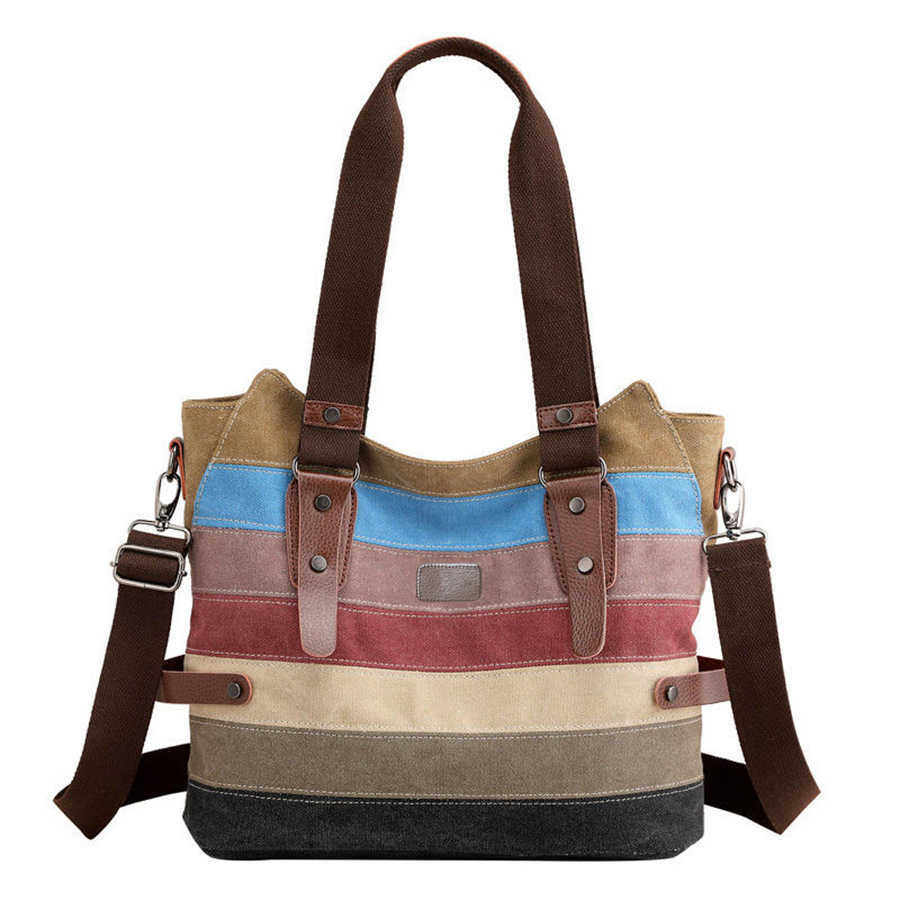 Men's Bag Korean Edition Fashionable Men's Casual Bag Trendy Solid Color Canvas Women's Handbag 241015