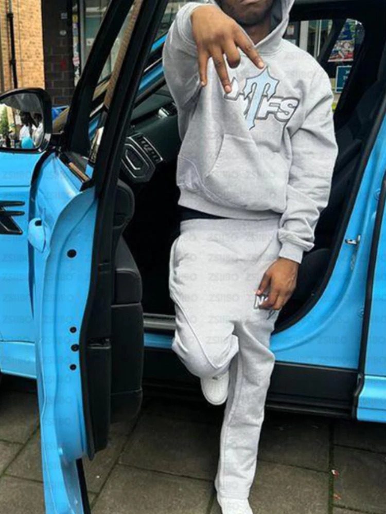 DEEPTOWN Y2K Tracksuit Womens American Streetwear Hip Hop Super Dalian HoodieWide Leg Trouser 2piece Autumn Sportswear Set 241008