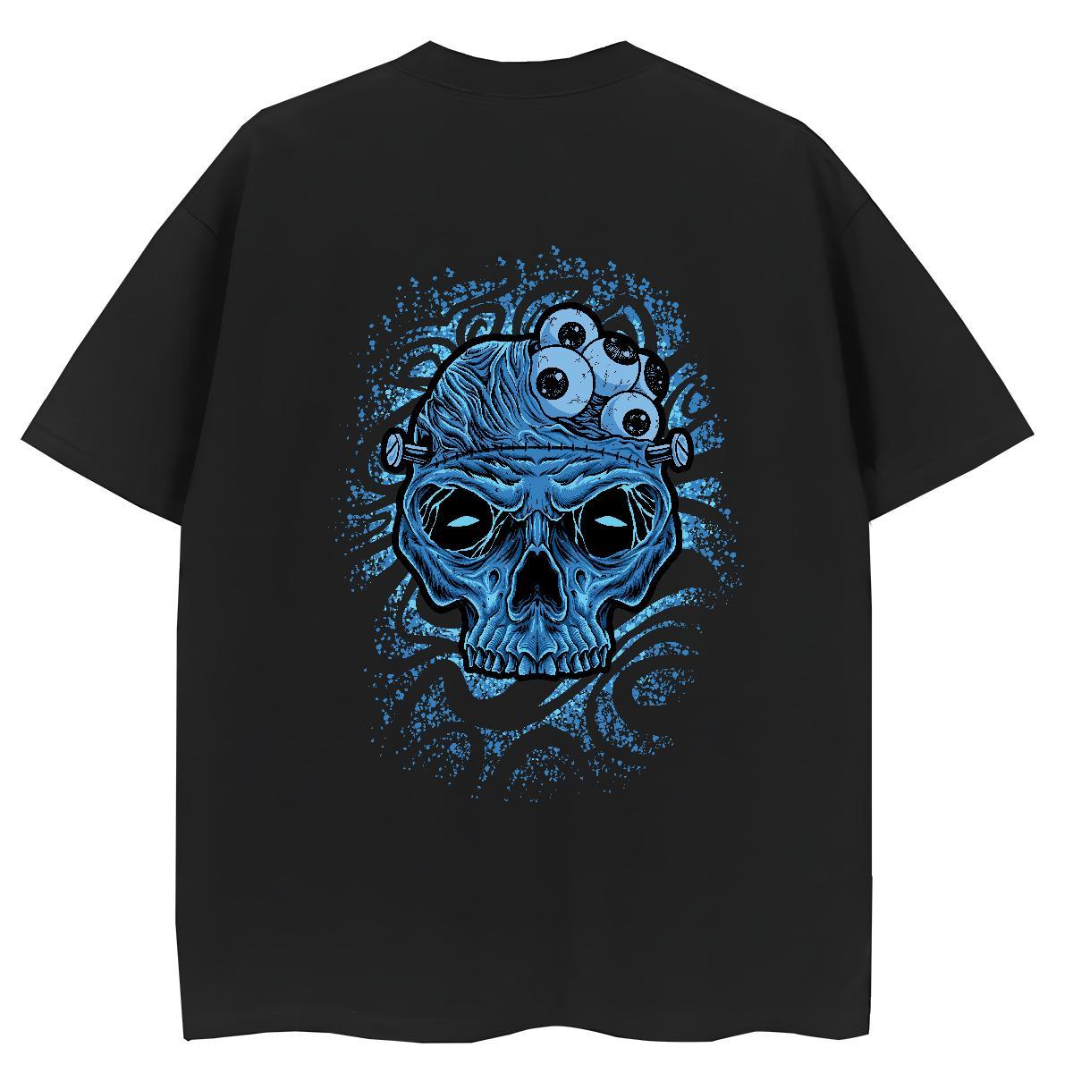 New Arrival Women T Shirts 100% Cotton 230g O-Neck Short Sleeve Casual skull Womens Tshirts Female Oversized Top Tees