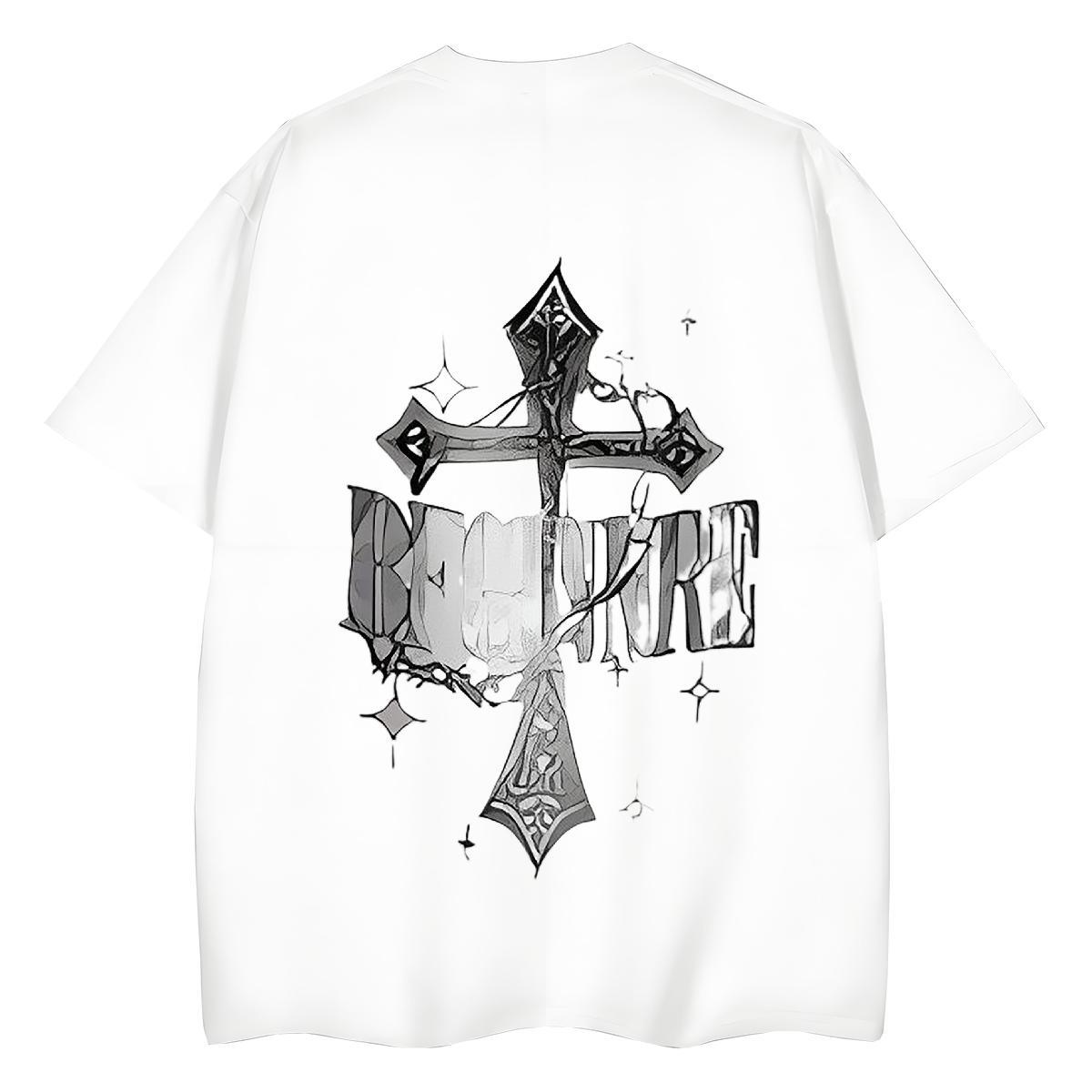 TOP Quality Woman T Shirts 230g Pure Cotton Breathable Crew Neck Spring Summer Religion Woman Tshirt Lady Cartoon Anime Polos