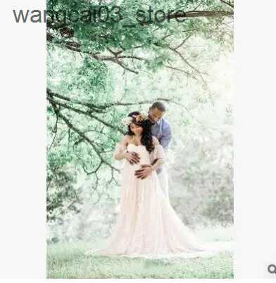 Maternity Dresses New photography Long Dress Pregnant Women Sexy Photography Props Dress Photo Shoot Dresses Pregnant Women Off Shoulders Dress L24091