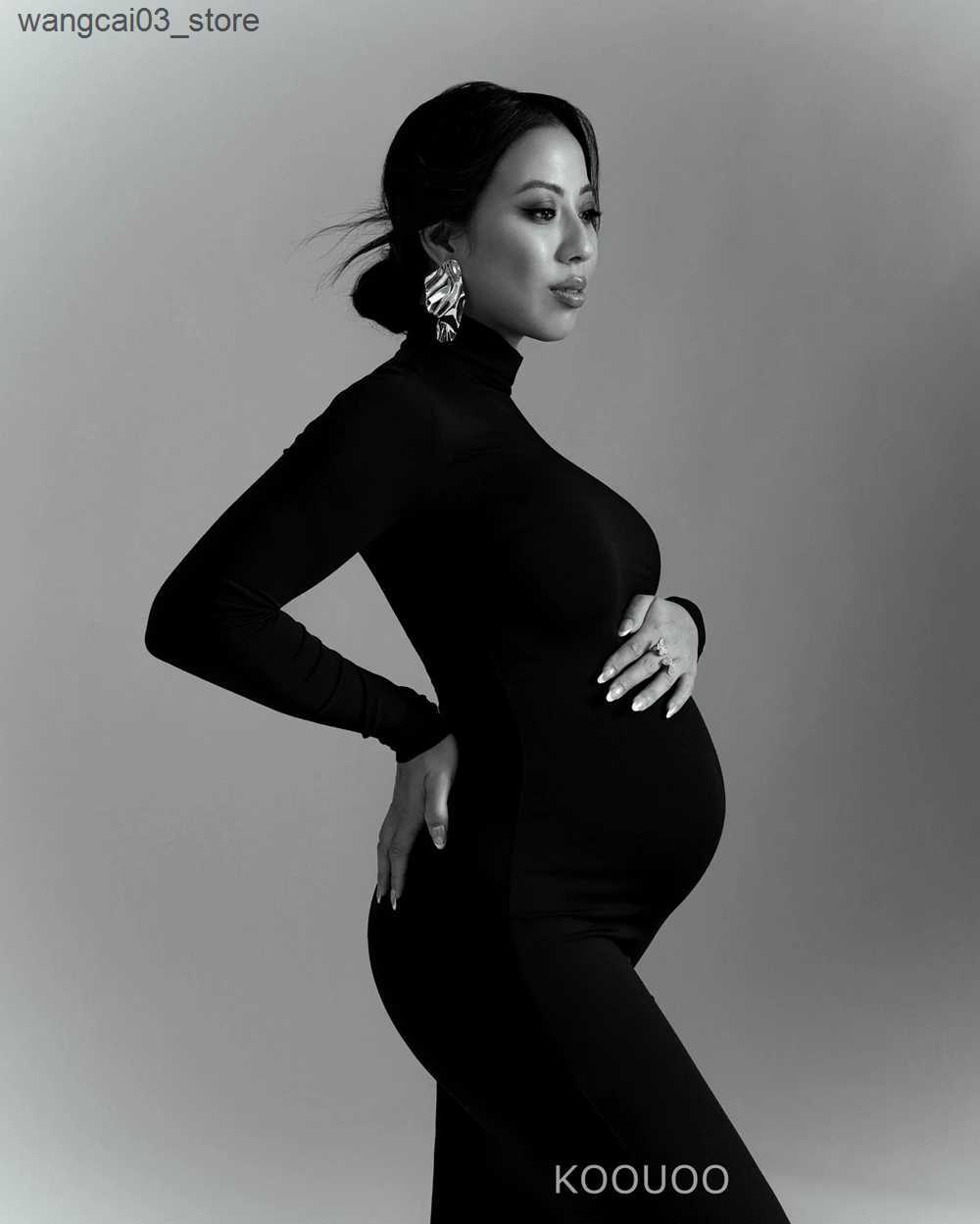 Maternity Dresses Maternity Dresses For Photoshoot Pregnancy Women Bodycon Maxi Long Dresses Clothes for Pregnant Photography Babyshower Props L240910