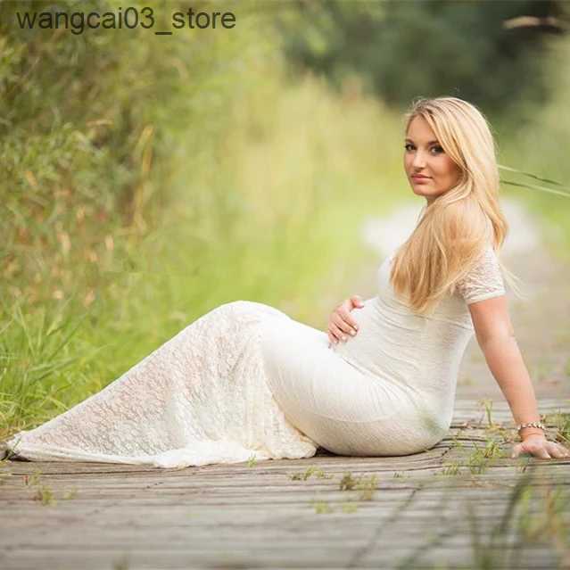 Maternity Dresses 2023 Mermaid Maternity Dresses Photography Props Sexy Lace Maxi Gown For Photo Shoots Women Pregnancy Dress Clothes L240910