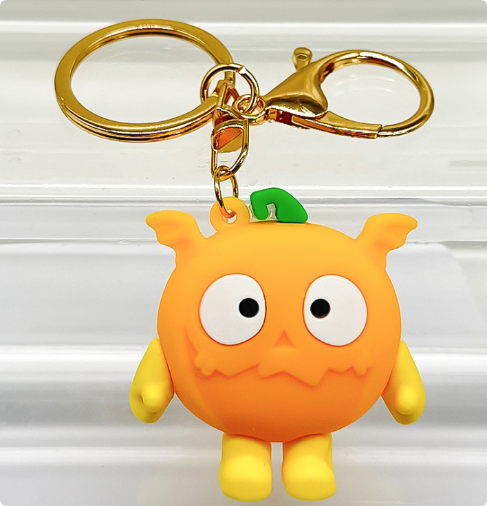 Fashion Keychains Women Men Cartoon PVC Bag Charm Key Chain Wallet Coin Purse Lanyard Accessories Keychain