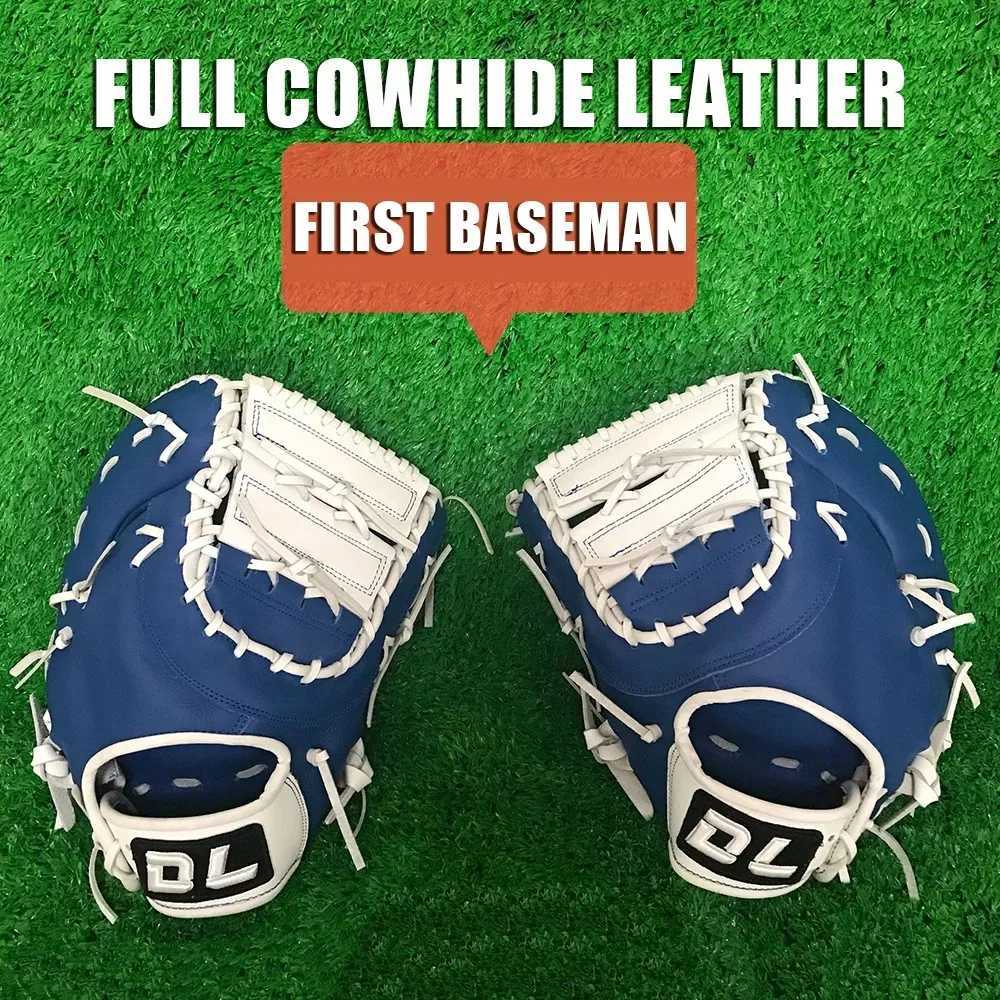 Sports Gloves 13 Inch Baseball glove Batting Full Cowhide Leather First baseman Combat Power For Young Men Adults Left Right Handed softball S2410112