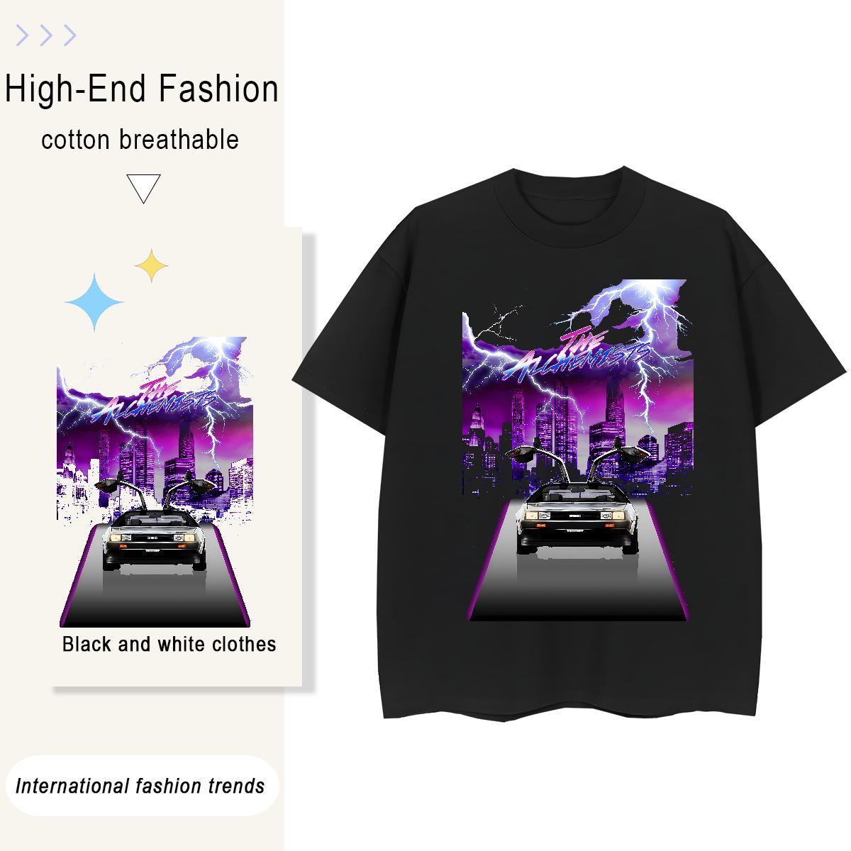 Casual New T-Shirts 100% Cotton 230g Breathable Short Sleeve Spring Summer beach Woman Tshirt Soft Black White Clothes
