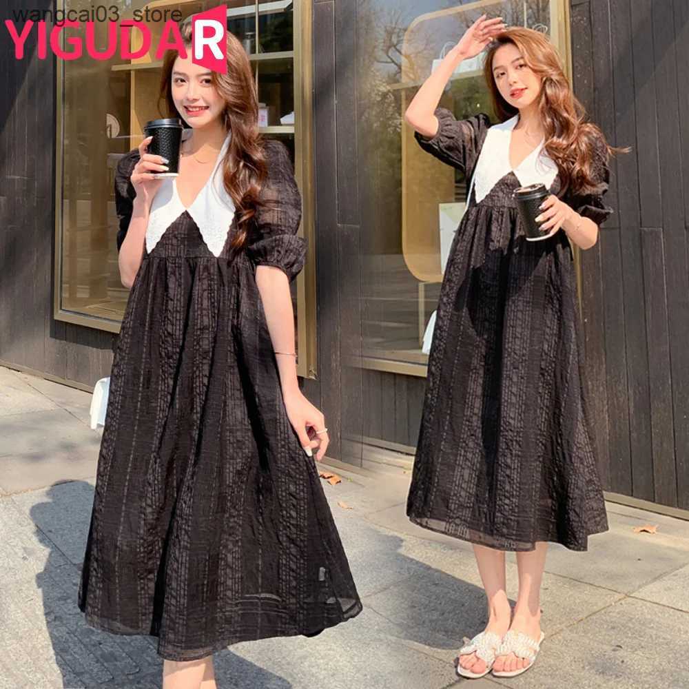 Maternity Dresses Fashion New Casual Maternity Dress Maternity Clothes Pregnant Women Short Sleeve Bodycon Dress Sexy Solid Dress Robe Femme L240910