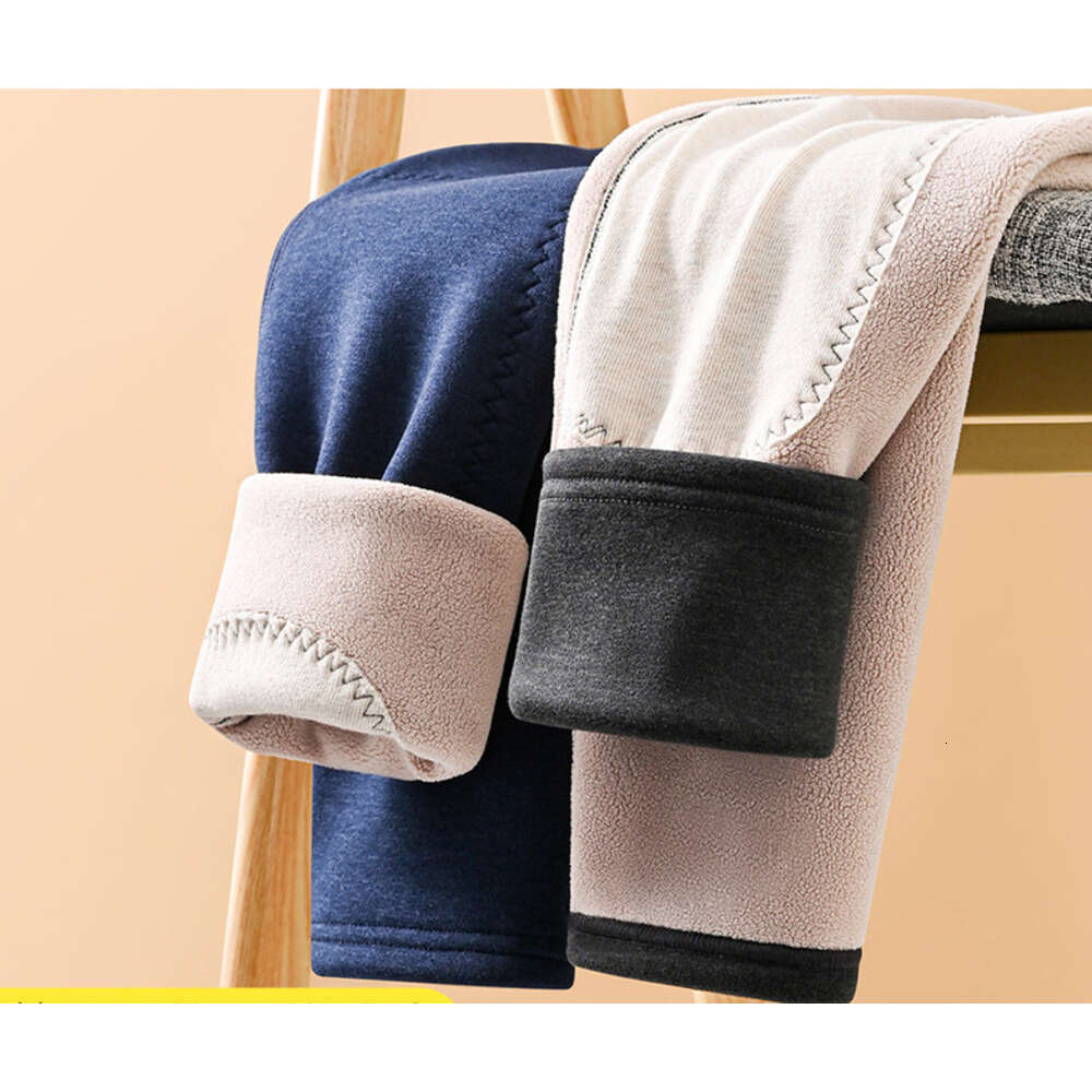 Warm men's autumn thickened and flannel, tight fitting underwear, woolen cotton string pants, winter