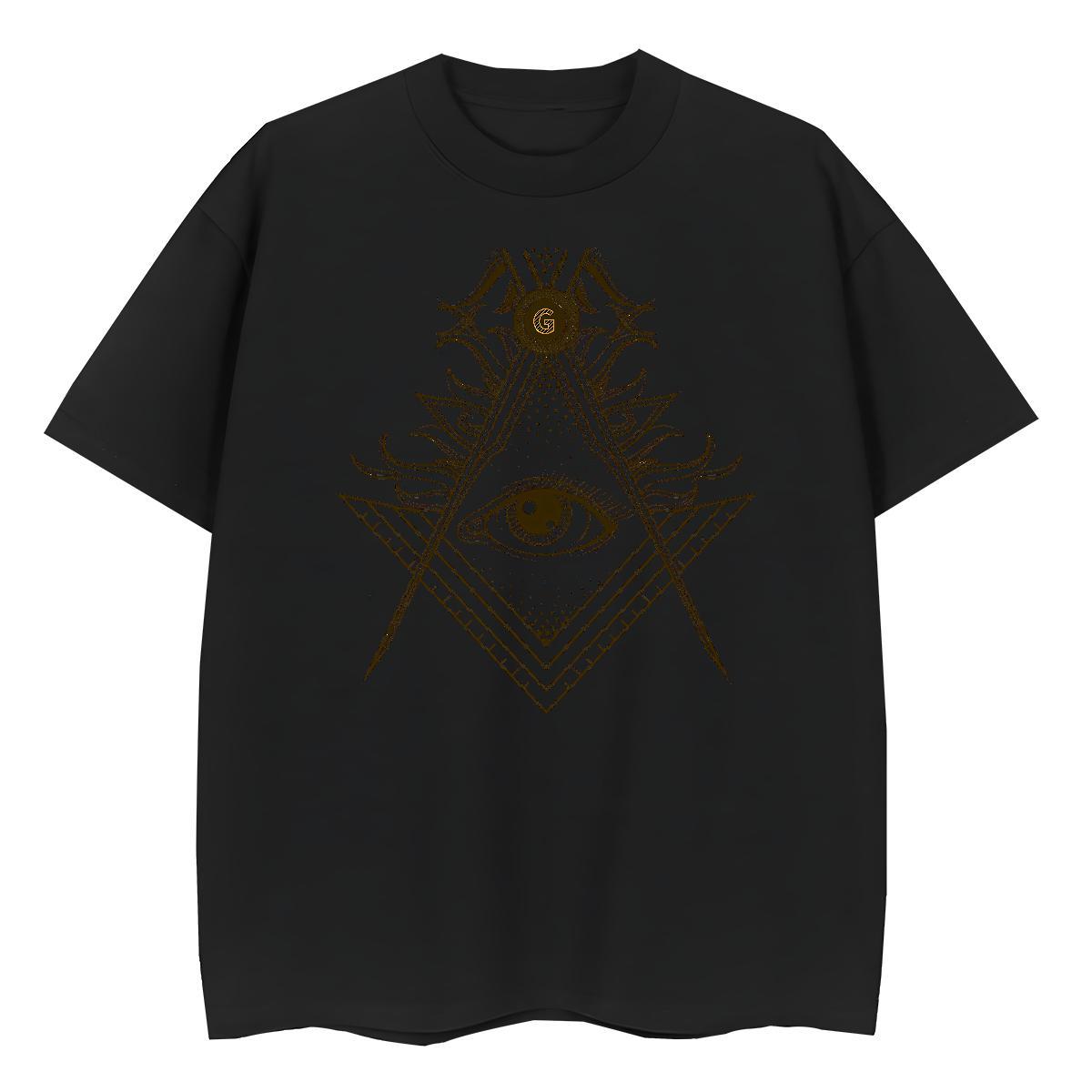New Arrival T-Shirts for Women 230g 100% Cotton Comfortable Casual Sport eye of the devil Women Tshirts High quality Custom Print Oversized Polos