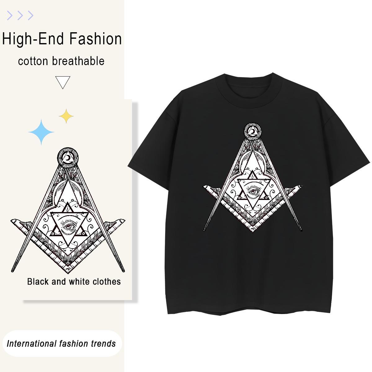 Factory Direct T Shirt For Woman 230g Cotton Breathable Outdoor eye of the devil Unisex Tshirts Lady Oversized L-4XL Polos