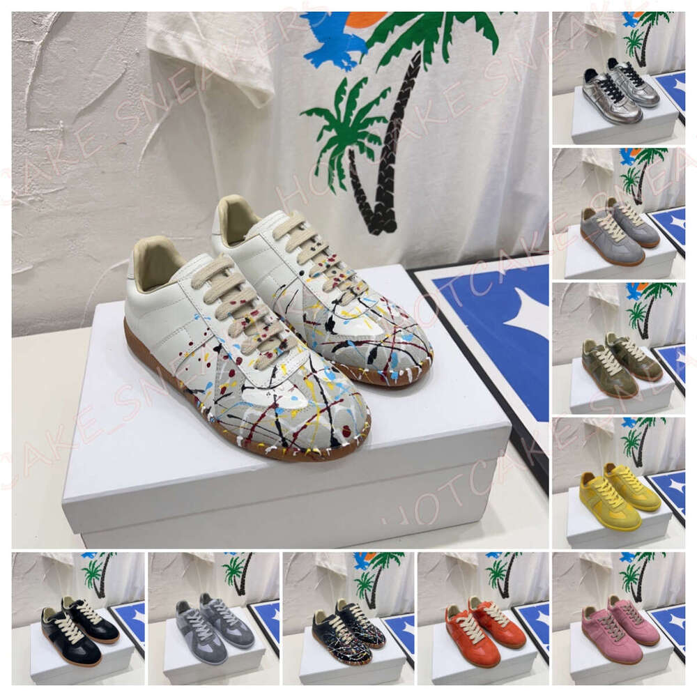 Designer Replica GATs Suede Shoes Low German Army Casual Trainers Paint GAT Sneakers White Grey Gum Painter Black Nude Men Women With Box