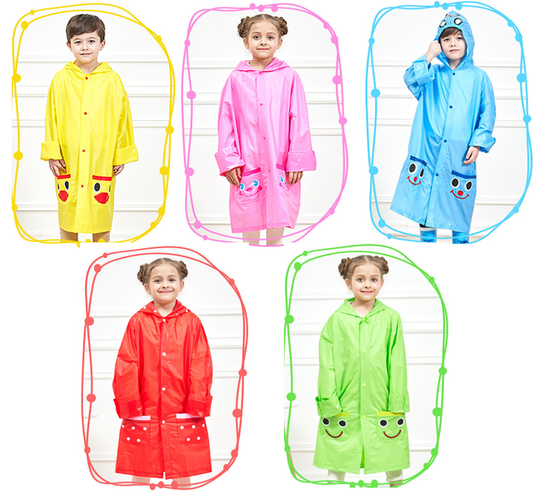 Children's hooded raincoats are fashionable and versatile making them a focal point even on rainy days