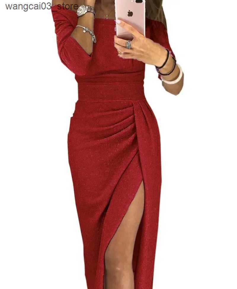 Maternity Dresses Dresses for Women Formal Occasion Party Prom Elegante Off Shoulder Sexy Vestidos Para Mujer Casual Evening Dress Black Clothing L240