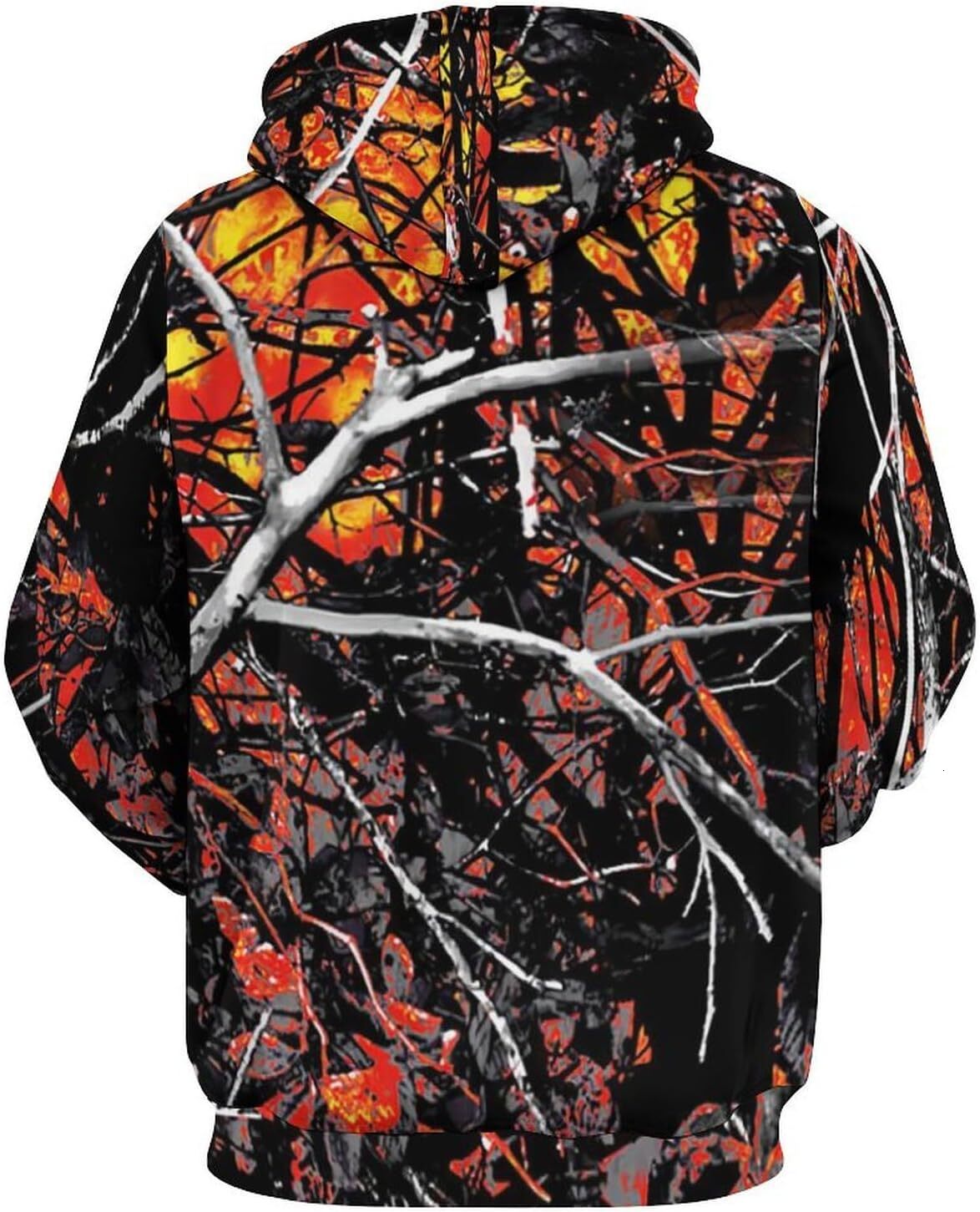 Hoodie for Mens Womens Mens Camo Hoodie Sweatshirt Fall Fashion Drawstring Casual Long Sleeve Pullover Camouflage Costume Graphic keep warm