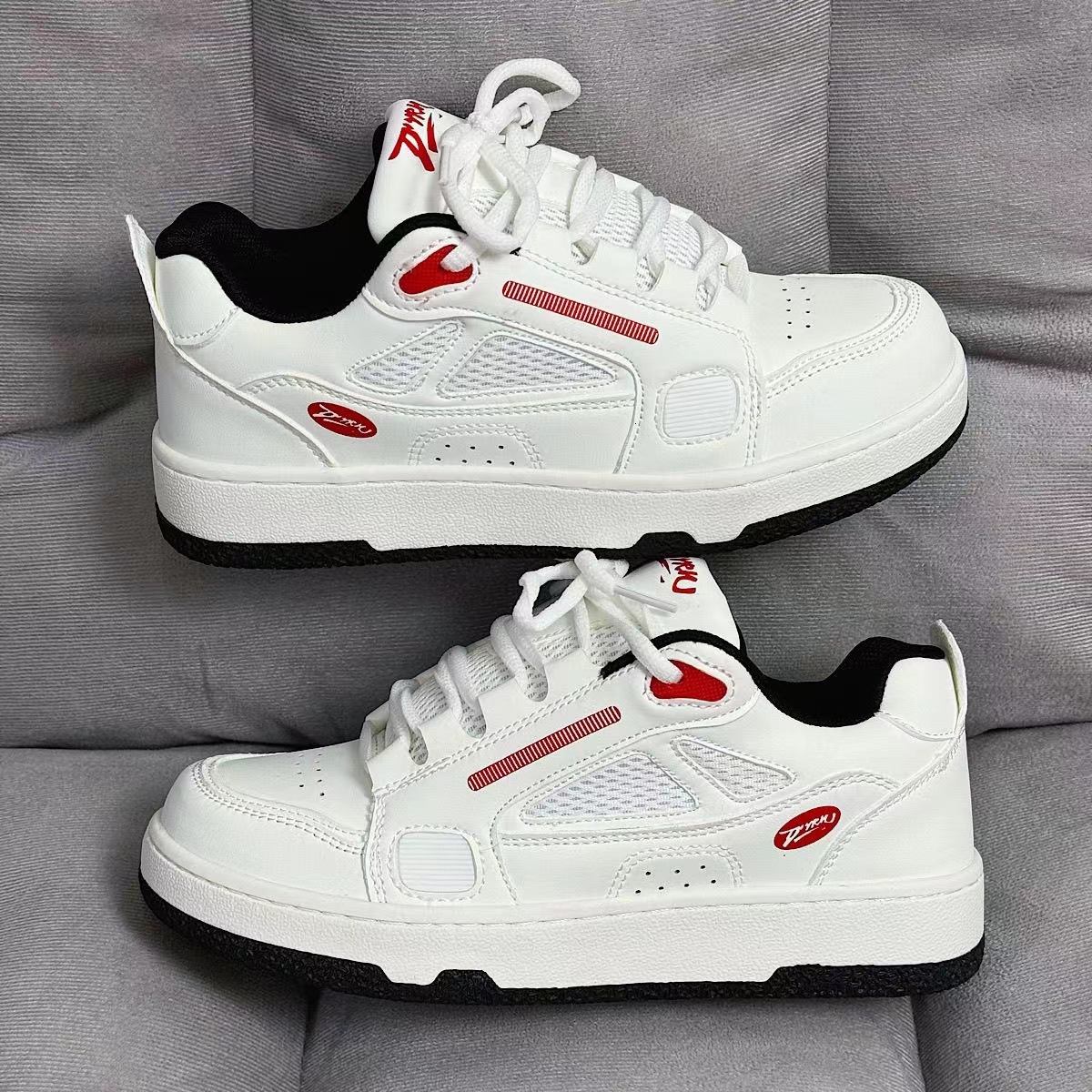 Niche Design Ins Student Versatile Thick Bottom Casual Bread Shoes Men's Summer Breathable Couple Skateboarding Shoes Women