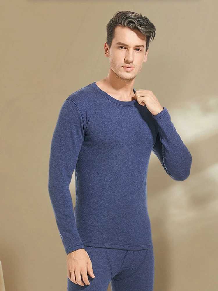 Women's Thermal Underwear Autumn and Winter New Mens Cashmere Silk Soft and Comfortable Warm Underwear Thick Plush Set Suitable for Men and Women