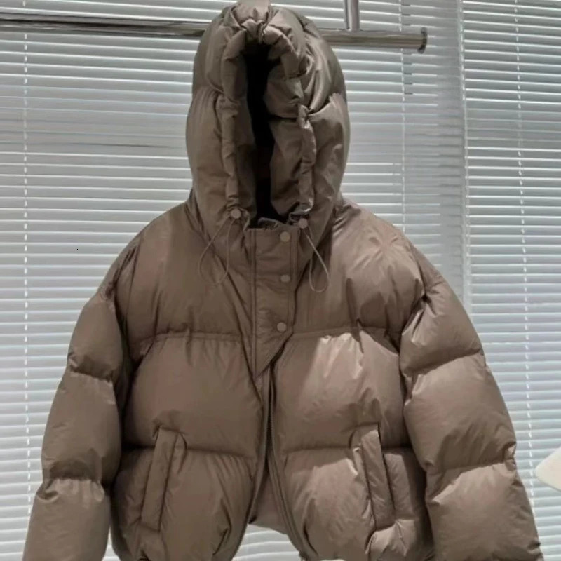 Size Womens Parkas Down Cotton Jackets Autumn Winter Short Thick Hooded Warm Loose Jacket For Women Woman Clothing 240930