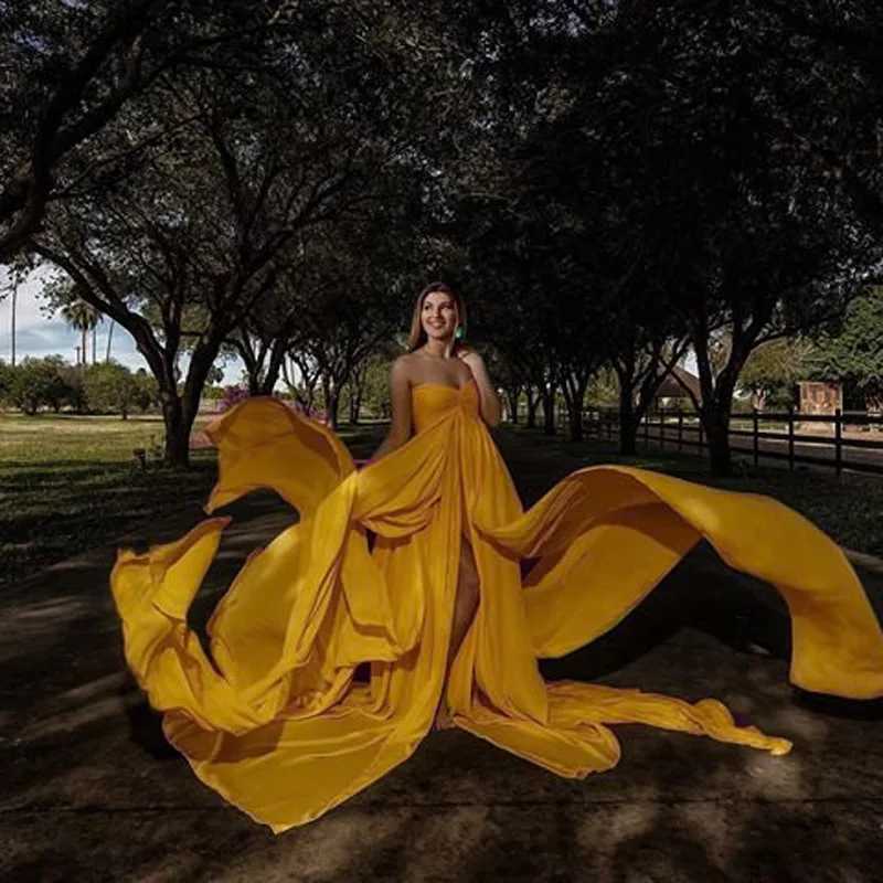 Maternity Dresses Lace Chiffon Women Pregnants maternity dress Photography Props Off Shoulder Sleeveless Maternity Solid Dress for photo shoot L240910