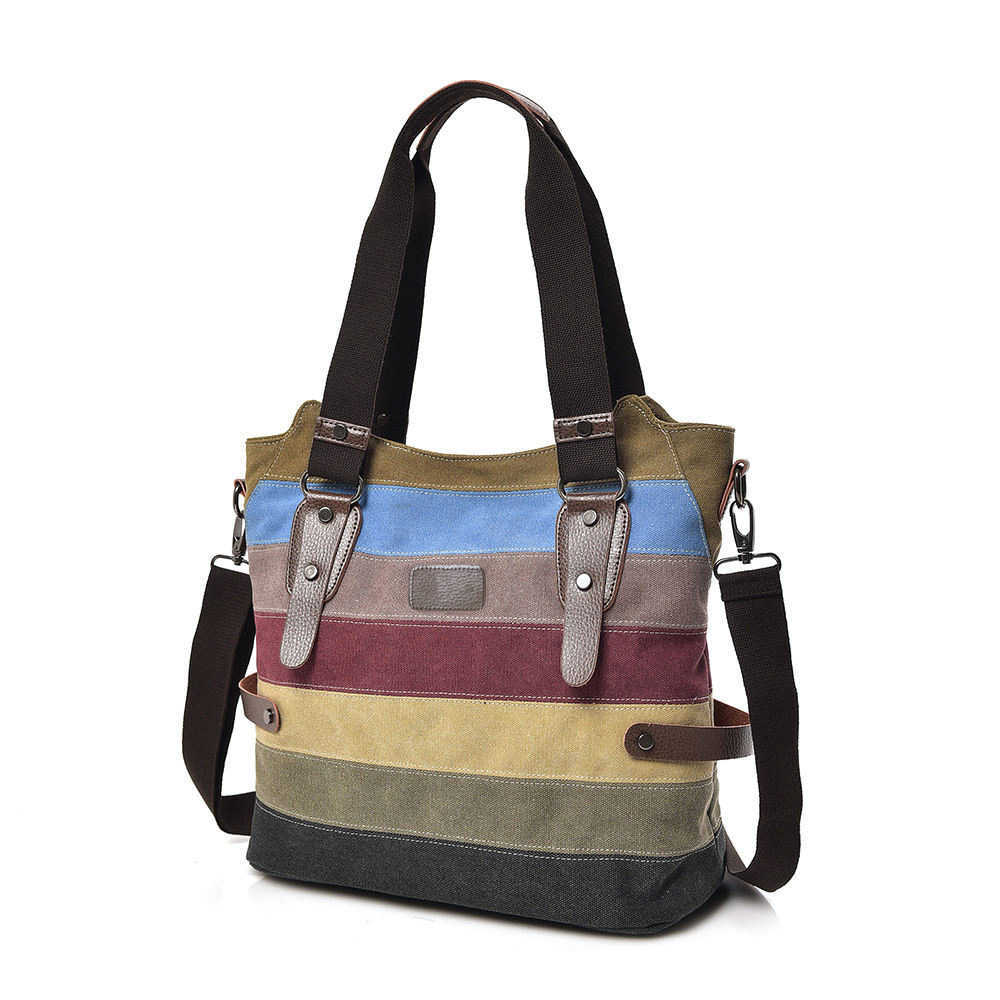 Men's Bag Korean Edition Fashionable Men's Casual Bag Trendy Solid Color Canvas Women's Handbag 241015