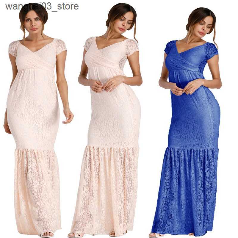 Maternity Dresses 2023 Mermaid Maternity Dresses Photography Props Sexy Lace Maxi Gown For Photo Shoots Women Pregnancy Dress Clothes L240910