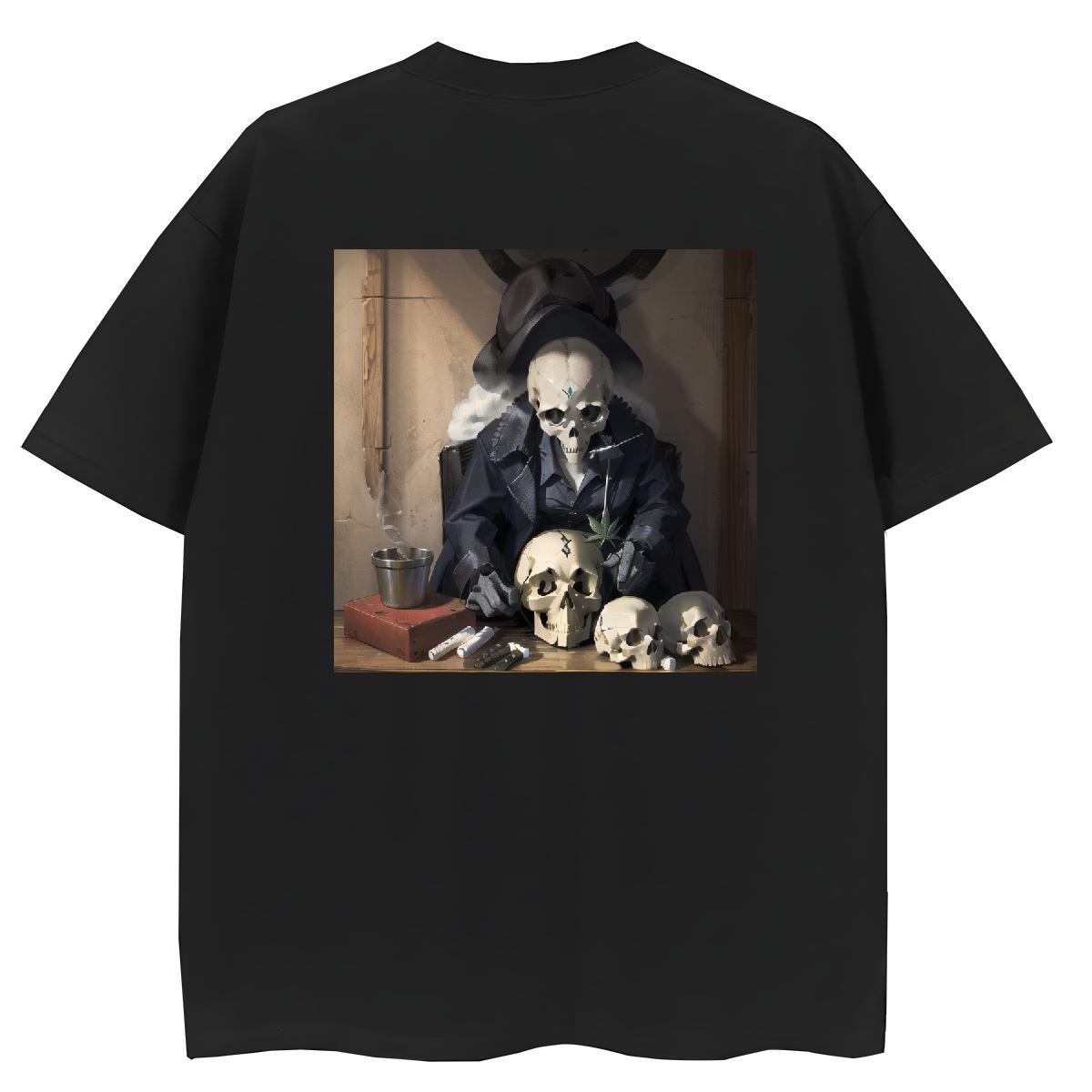 2024 Designer T-Shirts for Women 230g 100% Cotton Breathable Soft Beach skull Lady T shirt Wholesale DIY Printed Tees Shirts