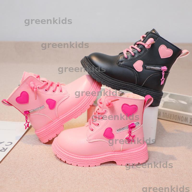 Designer Kids Leather Boots, Zipper Lace Up Fashion Shoes for Boys Girls dh5727163
