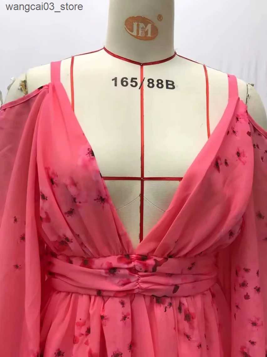 Maternity Dresses Maternity Dress for Photoshoot Women Summer Floral Thin Chiffon Ankle-Length Dresses Pregnancy Sukienka Female Belly Beach Dress L24