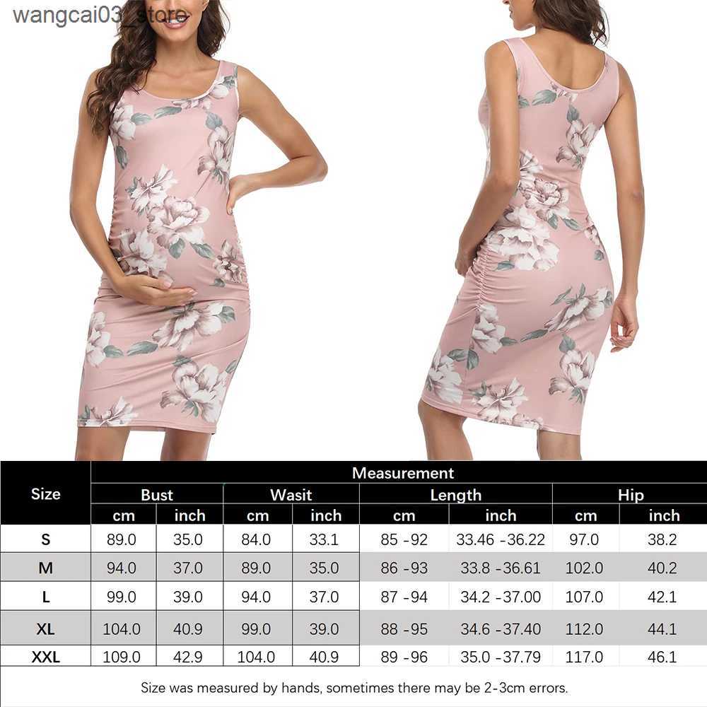 Maternity Dresses 2024 Womens Maternity Sleeveless Dresses Maternity Tank Dress Mama Baby Shower Pregnancy Dress L240910