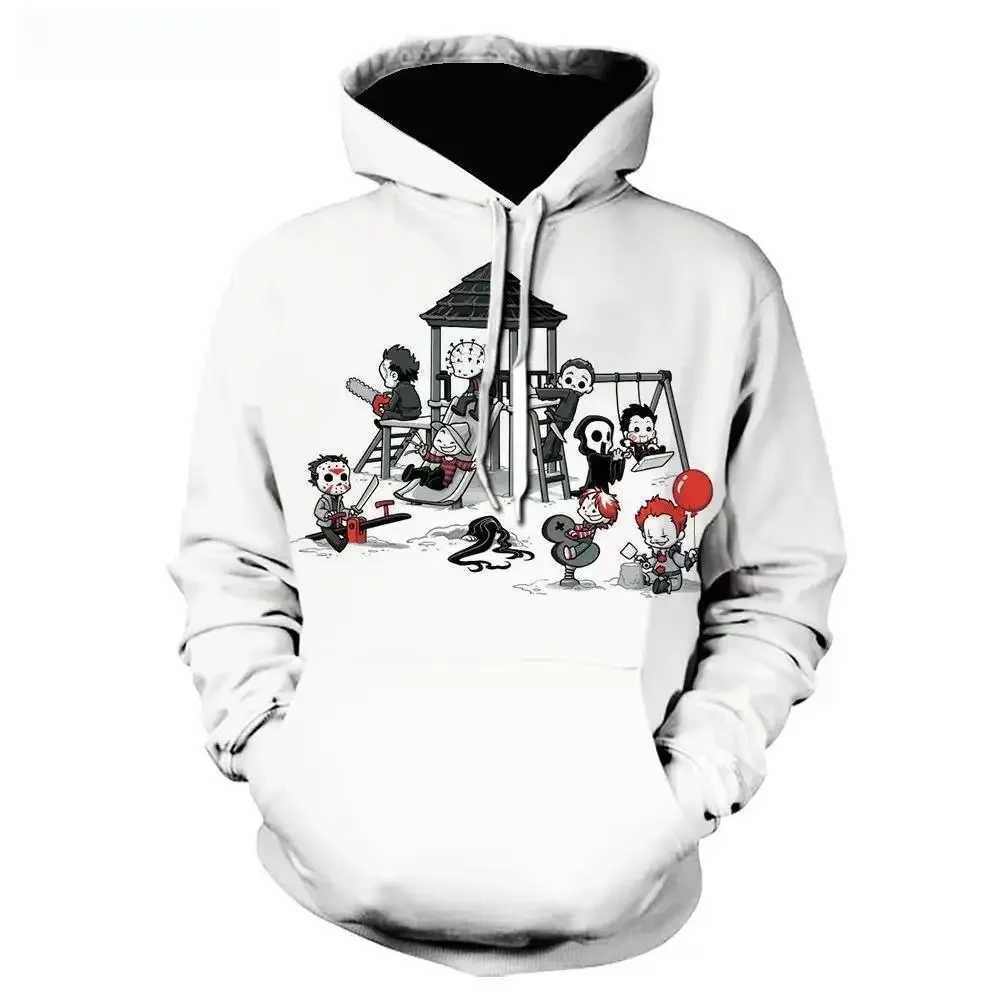 2023 Men Women Fashion Casual Pullover Streetwear Hoodies Halloween Kills Horror Movie Michael Myers 3D Print Hoodie Sweatshirts LX241011