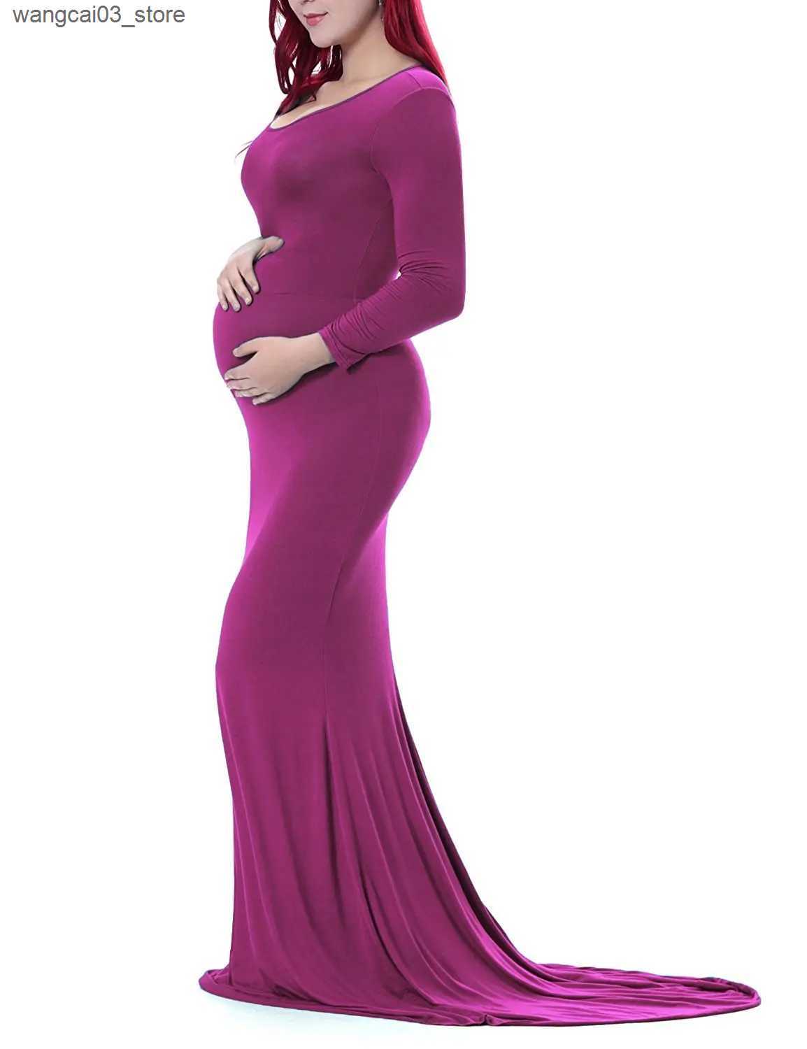 Maternity Dresses New Shoulderless Maternity Dresses Photography Props Sexy Black Green Gown For Pregnant Women Long Pregnancy Dress Photo Shoots L240
