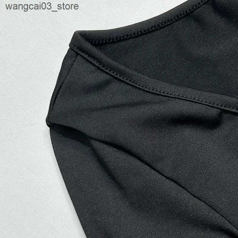 Maternity Dresses New Hollow Pregnant Photography Prop Dress Baby Shower Slim Halterneck Style Black Female Sexy Maternity Dresses For Photoshoot L240