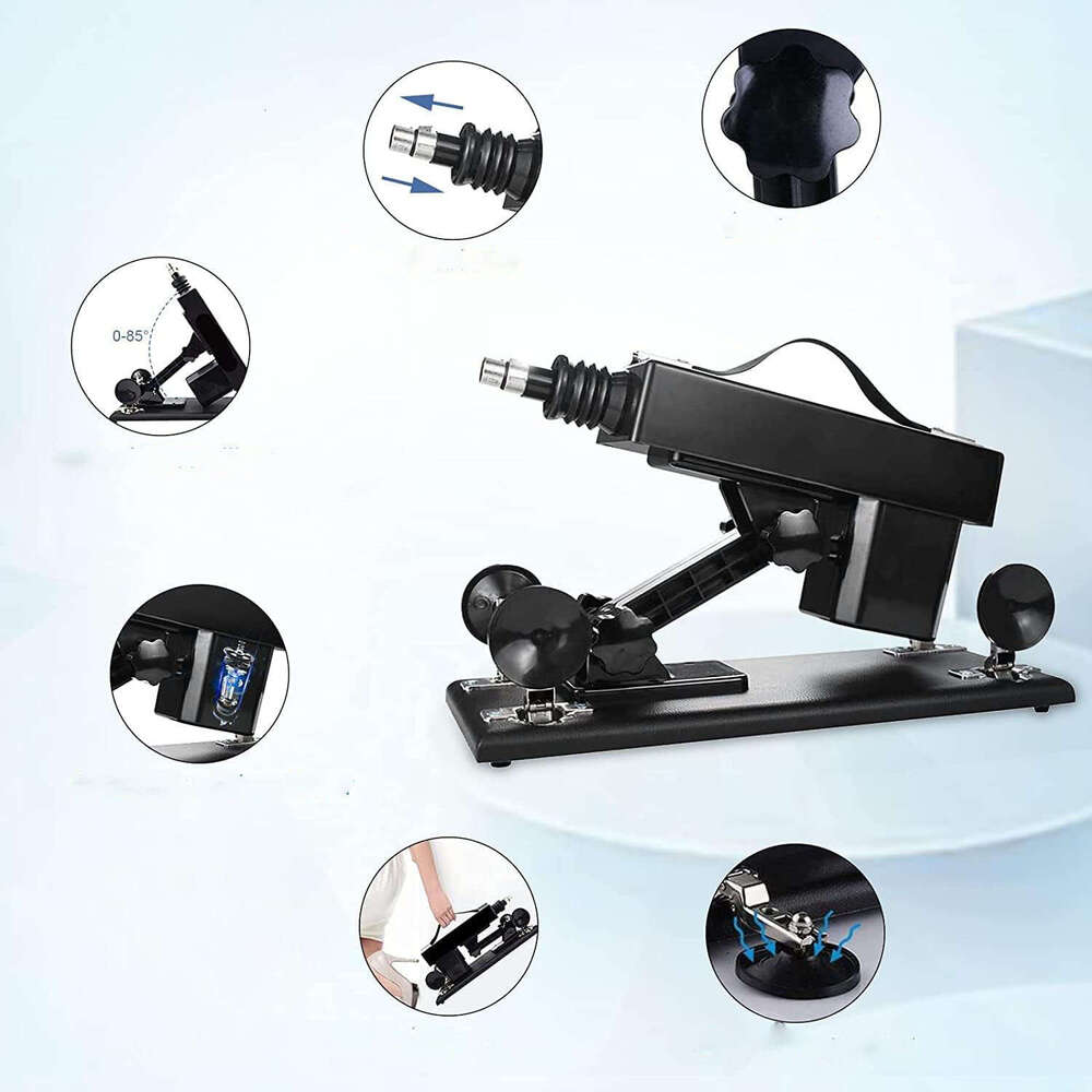 Heating Sex Machine Gun Automatic Thrust Love Machine Adjust Masturbation Machine for Women Men Sex Toy with 3XLR Attachments
