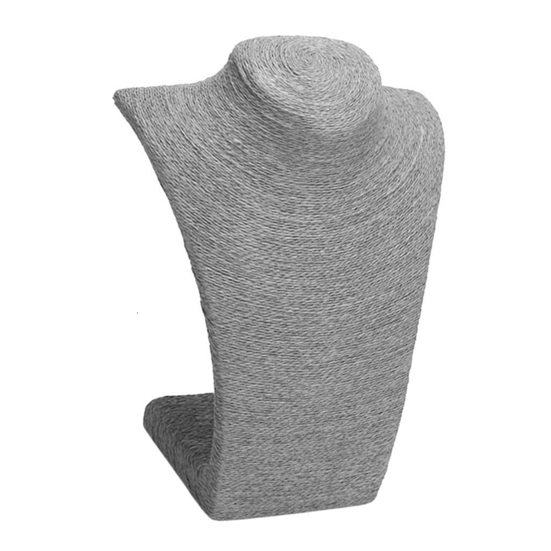 Linen necklace pendant portrait display stand window sill jewelry stand chest circumference mannequin stand 241011