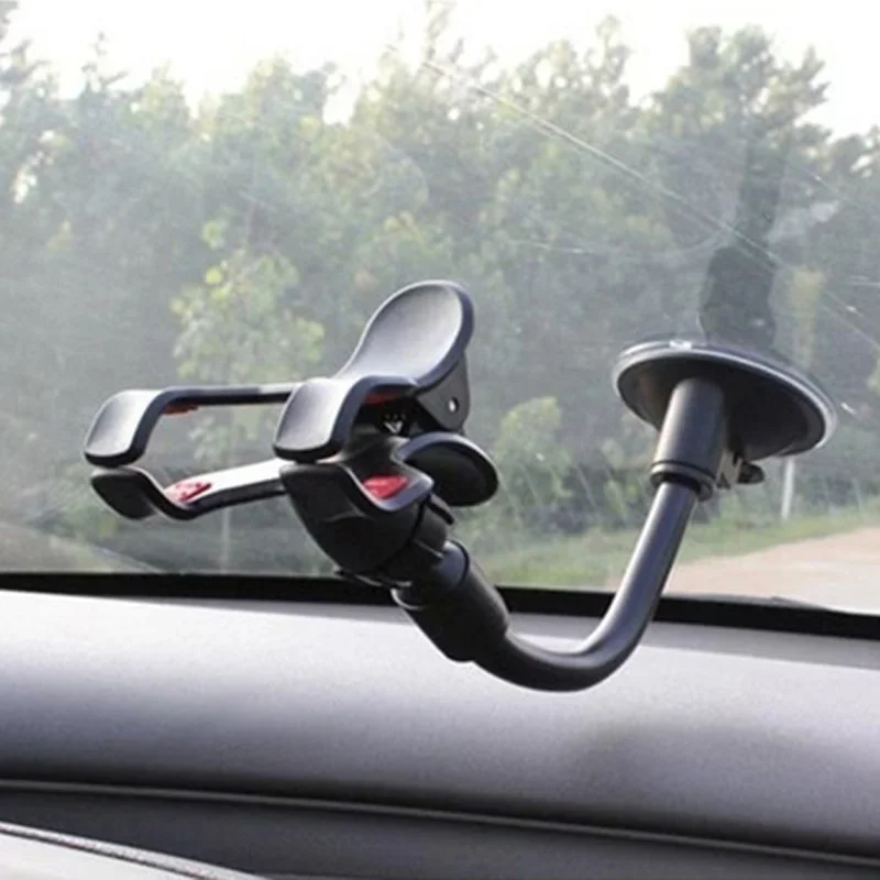 STONEGO Rotating 360 Degree Long Arm Windshield Mount for GPS Universal Car Mobile Phone Holder Stand
