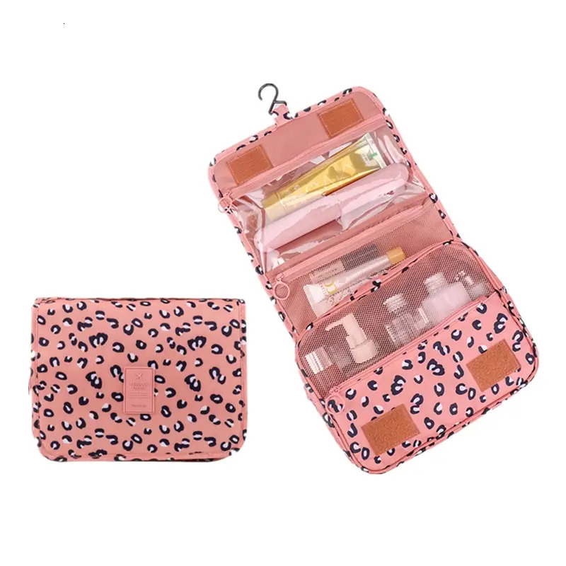 Makeup bag womens travel bag waterproof toilet beauty organizer womens bathroom Necester makeup storage bag with hooks 241008