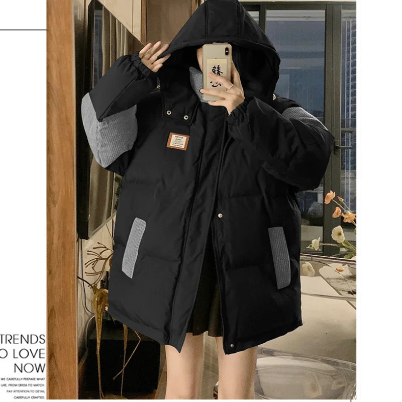 Brown Womens Clothing Outerwear Top Hat Jacket Fashion Streetwear Y2K Style High Street American Winter Womens Coat 241009